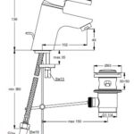 Ideal Standard ATTRACT Μπαταρία Νιπτήρος ψιλορούξουνη B0032AA