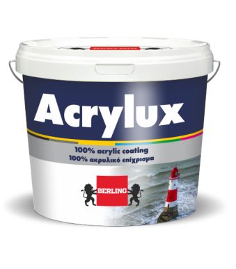 ACRYLUX 3lt Υπέρλευκο Ακρυλικό Χρώμα