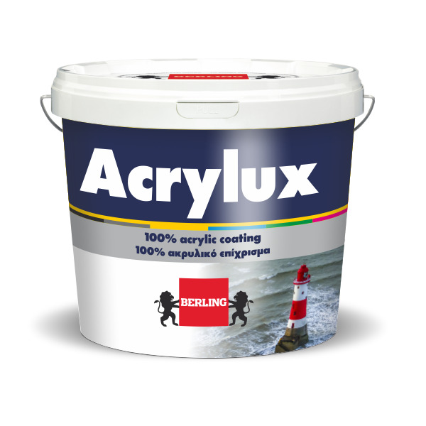 ACRYLUX 0.75lt Υπέρλευκο Ακρυλικό Χρώμα