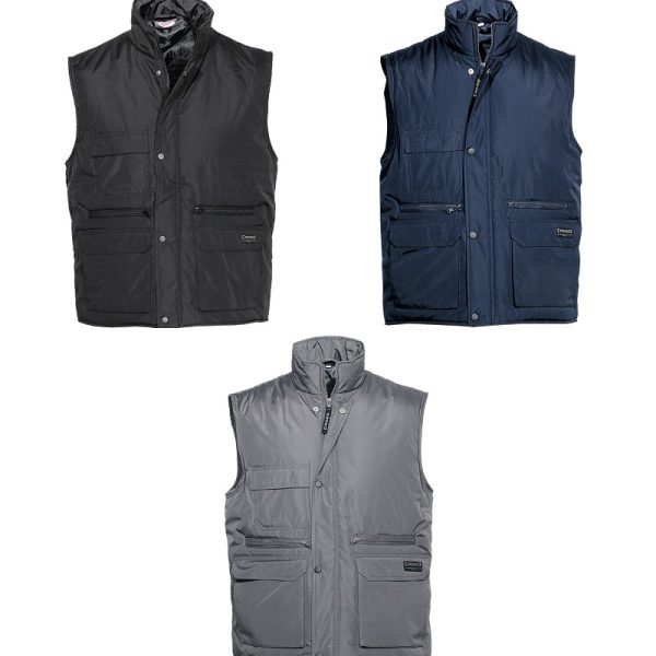 Αδιάβροχο Αντιανεμικό Γιλέκο Εργασίας Με Λάστιχο Στους Ώμους Fageo 068